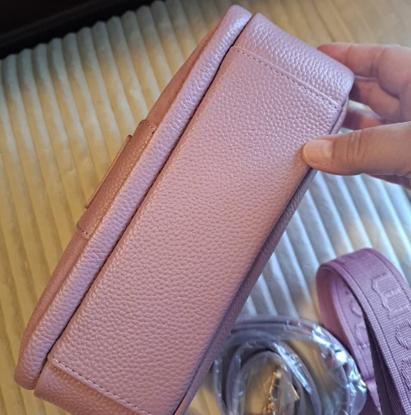 Pom Pom London Original Plus In Pink With Pink Suede On The Front NWOT - Picture 4 of 8